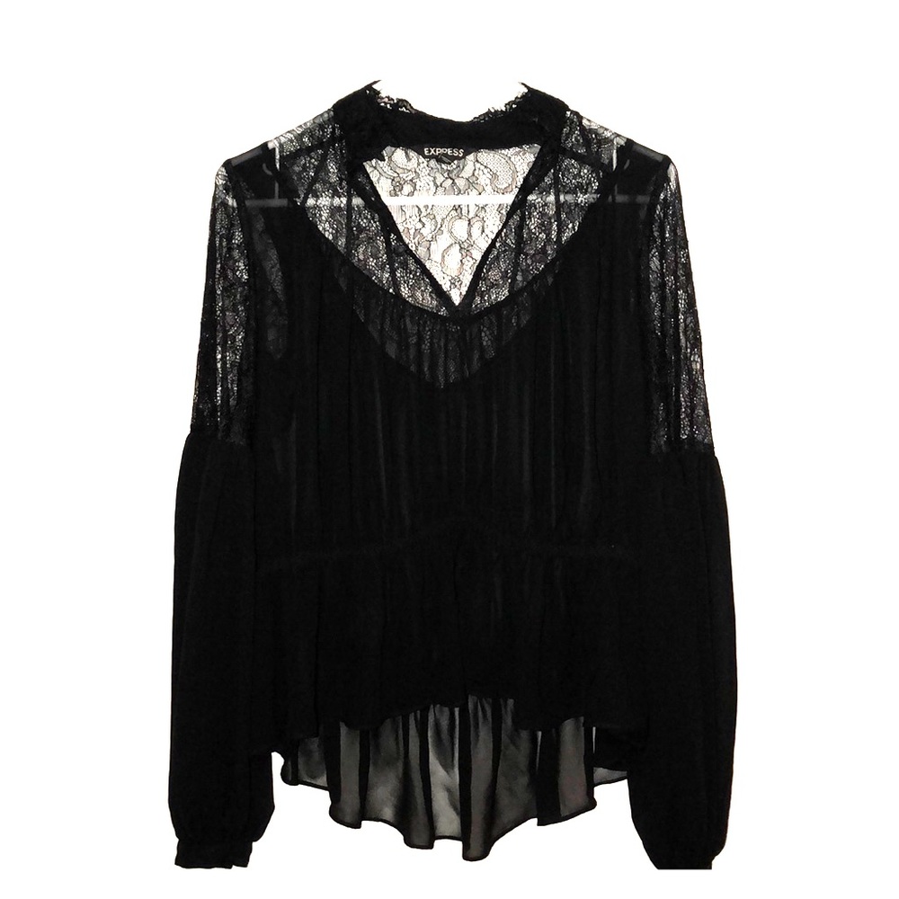 Black long sleeve blouse